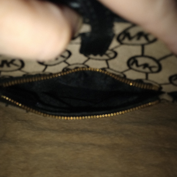 MICHAEL KORS JET SET SIGNATURE MK LOGO TOTE  BROWN/BLACK - Picture 15 of 16